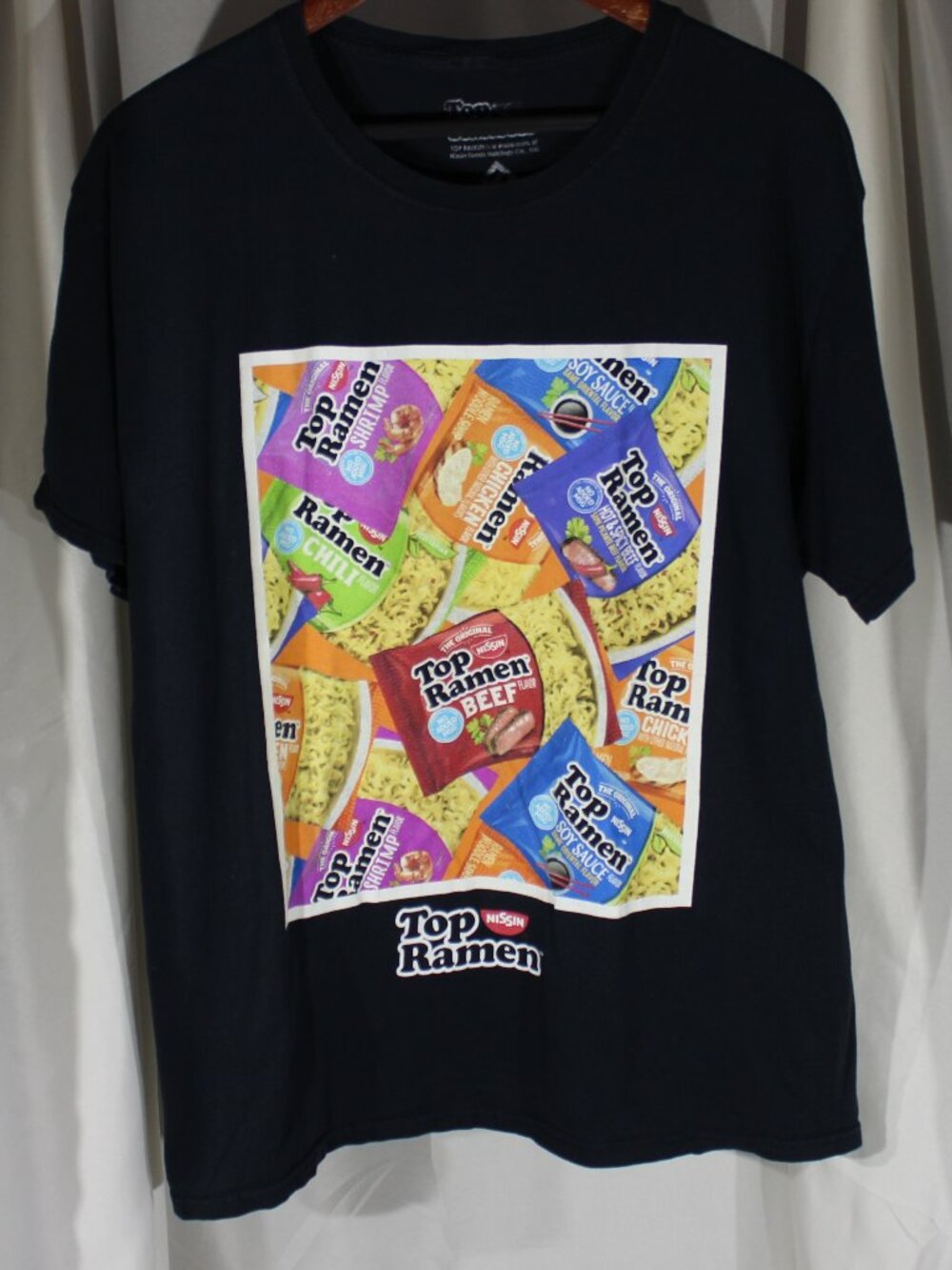Nissin Top Ramen Short Sleeve Graphic T-Shirt - Size Large